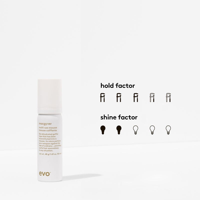 EVO Macgyver Multi-Use Mousse - Travel Size Multi Purpose Hair Styling Mousse To Create Volume, Separation & Texture - 6.8oz - Image 4